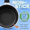 Serenelife Kitchenware Pots & Pans Set - Basic Kitchen Cookware, Black Non-Stick Coating Inside, Heat Resistant SLCW20BLK - alternate 2